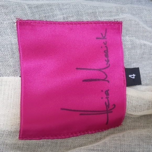 NWOT Heidi Merrick Khaki Blazer Elbow Patches Vegan Leather Trim Size 4 - Picture 9 of 15